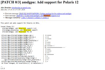Polaris 12 entry in the Linux driver
