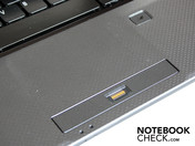The touchpad has a pleasantly matt surface and a haptically delimited scroll bar.
