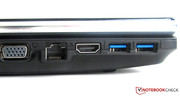Two more USB ports are found on the left (USB 3.0 compatible).