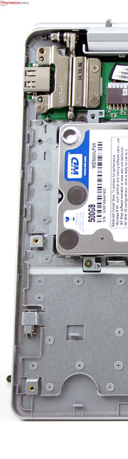 Compromise: The integrated hard drive is attached via USB and delivers poor transfer rates.