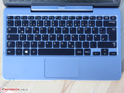 Keyboard features clear pressure point