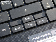 The separated arrow keys support typing.