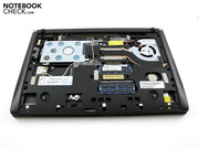 The innards are made up of the usual laptop components.