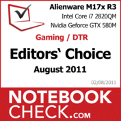 Award: Gaming/DTR Notebook of August 2011