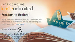 Amazon Kindle Unlimited service is not available in Europe yet