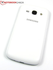 Plain: The plastic back of the Samsung Galaxy Ace 3.