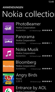 Nokia enthusiastically contributes to the App Store with its own Apps.