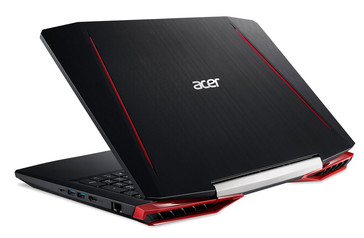 Aspire VX 15 VX5-591G rear left facing, gaming notebook with Kaby Lake and GeForce GTX 1050/1050 Ti