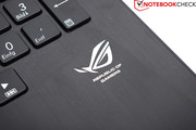 The ROG branding can once again be found on the palm rest.