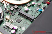 An mSATA SSD can be retrofitted.
