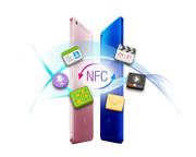 NFC for local data transfer is also available.