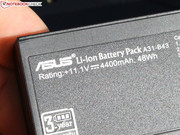 Asus offers a 3 year guarantee for the 48 Wh battery.