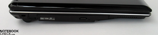 Left Side: Kensington lock, DVD drive, Left Side: Kensington lock, DVD drive,