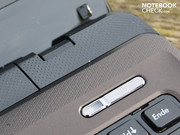 but a bit heavy on the glossy surfaces (cover, display lid). In picture: Power Button. but a bit heavy on the glossy surfaces (cover, display lid). In picture: Power Button.