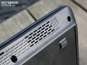 The speakers are at the front but produce an awkward sort of sound. The speakers are at the front but produce an awkward sort of sound.