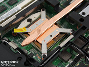 The Pentium processor is connected to the fan via this heatpipe. The Pentium processor is connected to the fan via this heatpipe.