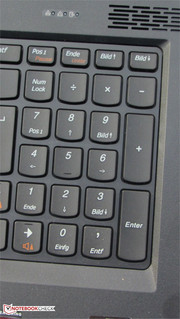 A numeric pad is included.