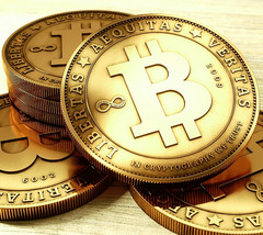 Bitcoin 3D logo render, Microsoft accepts bitcoin payments