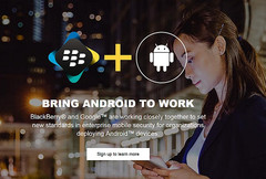 BlackBerry and Google bring Android to work website, redirected from AndroidSecured.com