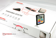 The box is like the tablet: slim. The box is like the tablet: slim.