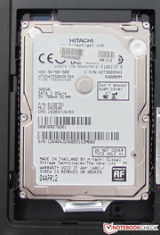 The hard-drive could be switched out easily.
