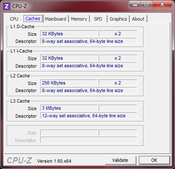 System info: CPUZ Cache