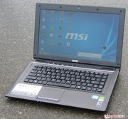 MSI's CR41 outdoors. MSI's CR41 outdoors.