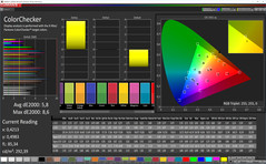 ColorChecker (Profile: Basic, target color space: sRGB)