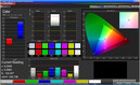 Color accuracy: Dynamic mode (target color space sRGB)