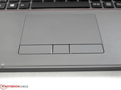 Touchpad with dedicated buttons