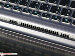 Ventilation underneath the hinge. Here, the case gets hot. Ventilation underneath the hinge. Here, the case gets hot.