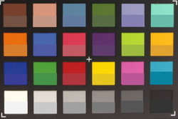 Moto X Style: Screenshot of ColorChecker colors. We displayed the original color in the lower half of every patch.
