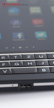 Another feature that is not that unusual for BlackBerry: the hardware keyboard.