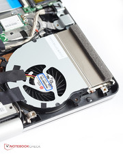 ... the two fans and the hard drive. However, reaching the memory is a bit trickier.