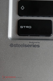 The keyboard is still provided by SteelSeries.