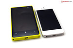 The Lumia 920 compared with the iPhone 5