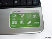 Sticker showing features of the laptop, which most people will remove very quickly.