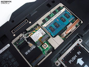 A memory extension is restricted to 5 GB because only one slot can be occupied 1 GB is fixedly built-in A memory extension is restricted to 5 GB because only one slot can be occupied 1 GB is fixedly built-in