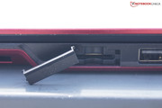 The corresponding SIM card slot is on the case's right underneath a flap.
