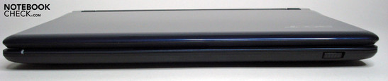 Front: left Status-LED, right W-LAN switch Front: left Status-LED, right W-LAN switch