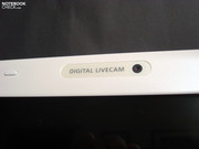The webcam integrated in the display bezel