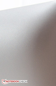 The plastic on the back is textured, so fingers don't slip easily.