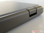 The bottom and the hinge covers are out of plastic, however. The bottom and the hinge covers are out of plastic, however.
