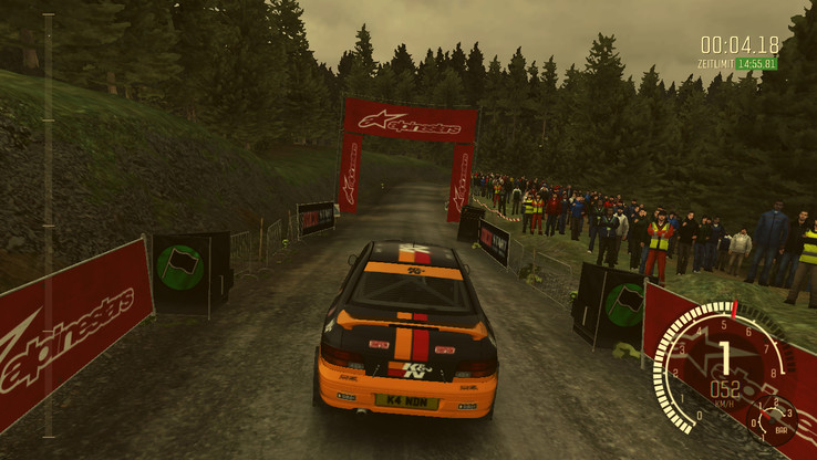 Dirt Rally can be played; the integrated benchmark determines 58 fps for the Vostro in the native resolution (1366x768) and the lowest settings.