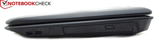 Right hand side: 2x USB 3.0, optical drive bay