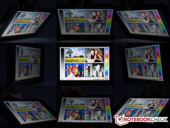 Viewing angles: Toshiba AT100-100 Viewing angles: Toshiba AT100-100