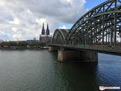Cologne Cathedral and bridge HDR