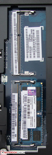 There are two memory slots.