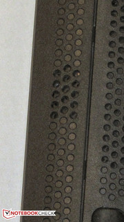 The speakers are located on the underside of the device.