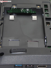 The second hard drive slot cannot be used because it lacks a connector.